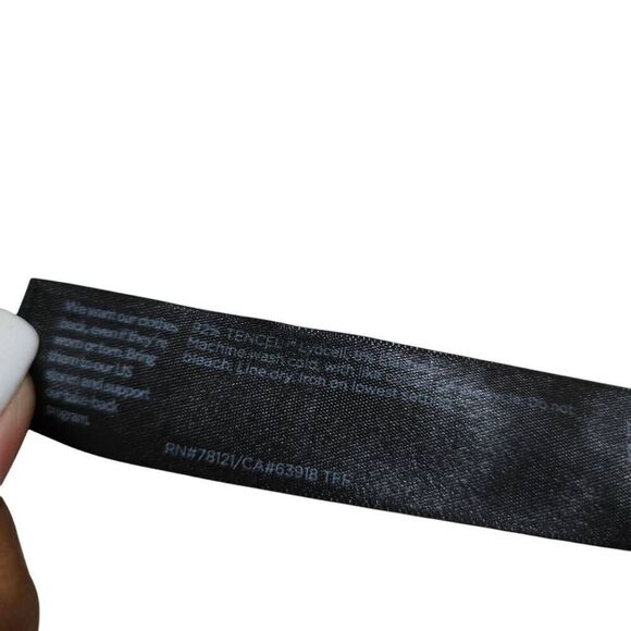 Eileen Fisher Ankle Pants Women's XS Black Pull On Slash Elastic Waist Stretch - Picture 6 of 7